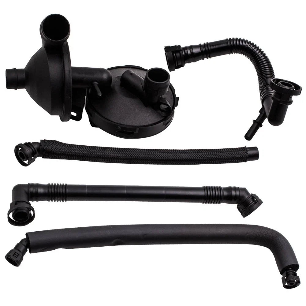 5 Pc Crankcase Vent Valve & Breather Hose Kit for BMW 3 5 Series X3 X5 Z3 Z4 (1998–2021)