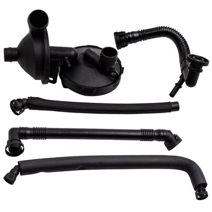 5 Pc Crankcase Vent Valve & Breather Hose Kit for BMW 3 5 Series X3 X5 Z3 Z4 (1998–2021)