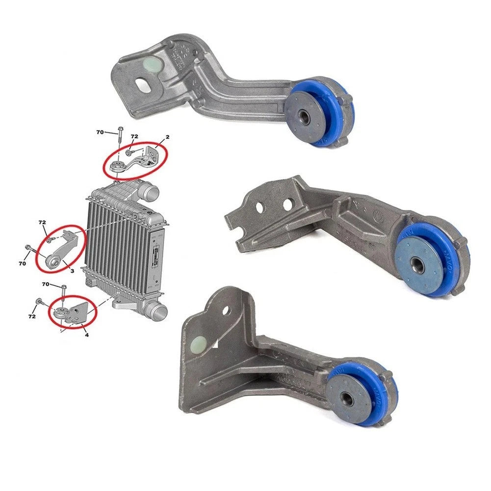 3X Intercooler Bracket Holder for Peugeot 308 308S 408 4008 C5 AIRCROSS