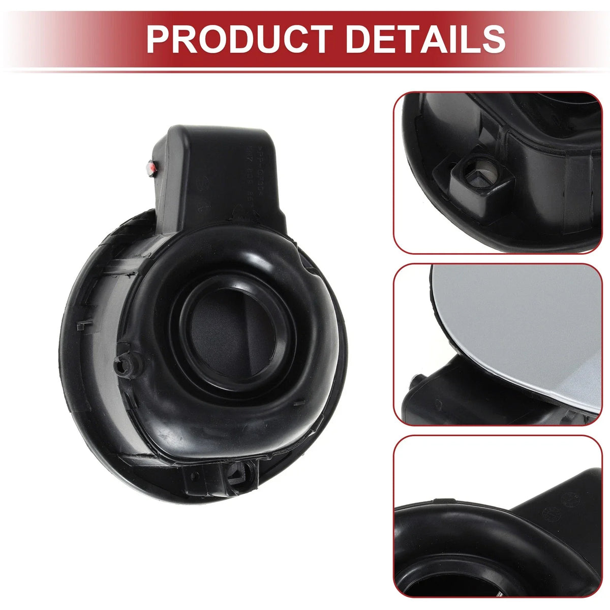 Fuel Tank Door Cap for Volkswagen Tiguan (2010–2019) Silver Tone