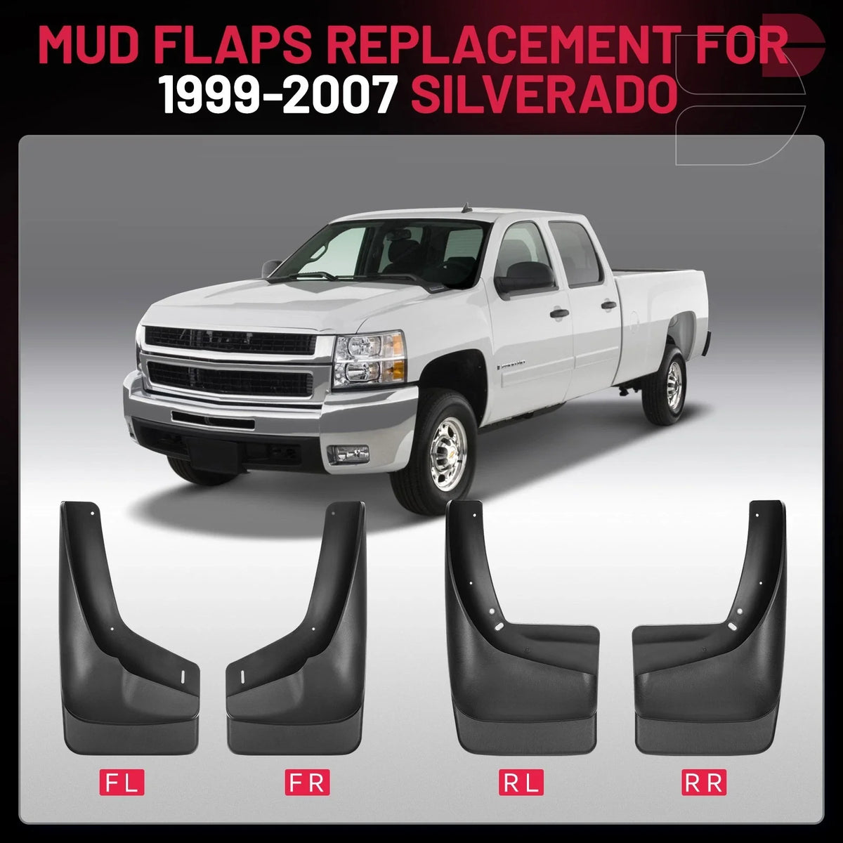 Splash Guards for GMC Yukon XL 1500 and Sierra 1500 (2001–2007)