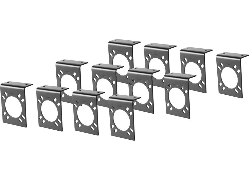 12-Pack Connector Mounting Bracket for 7-Way RV Blade (Curt 57205)