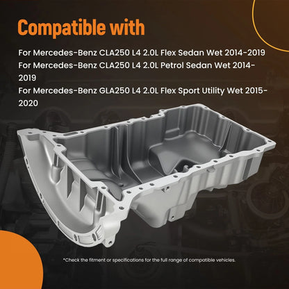 Lower Oil Pan for Mercedes-Benz GLA250 GLA45 AMG (2015–2020)