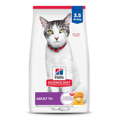3.5 lb Hill's Science Diet Senior Cat Food for Cats 11+ (Pack of 1)