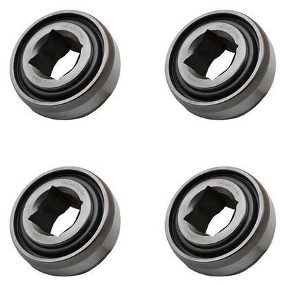 Set of 4 Disc Harrow Bearings 1.500" Square Bore x 1.750" IR x 4.130" OD