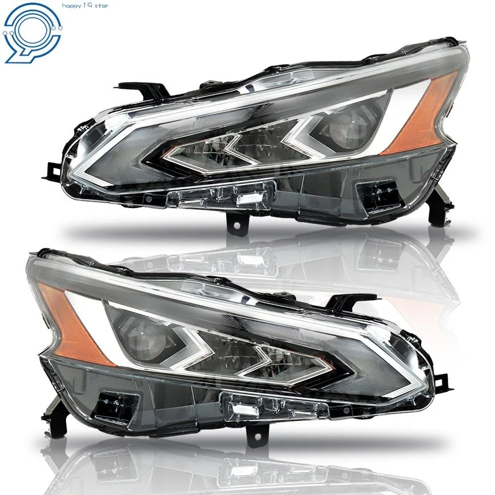Pair LED Headlights for Nissan Altima (2019–2021) Factory Chrome Housing