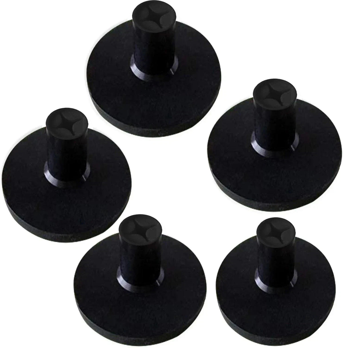 5 Pack Rubber Tee Adaptor 1.5'' 2'' for Driving Range Mats Indoor Outdoor