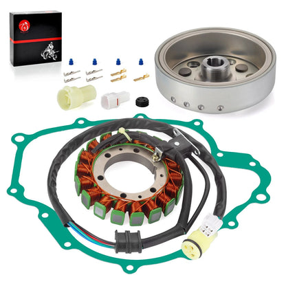 2 x Flywheel Rotor and Stator for Yamaha Grizzly 660 / Rhino 660 (2003–2008)