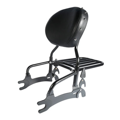 12" Backrest Sissy Bar Pad & Quick Release Spools for Indian Chieftain (2014–2022)
