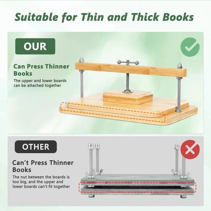Book Press for Bamboo Binding (11 x 7.9 in)