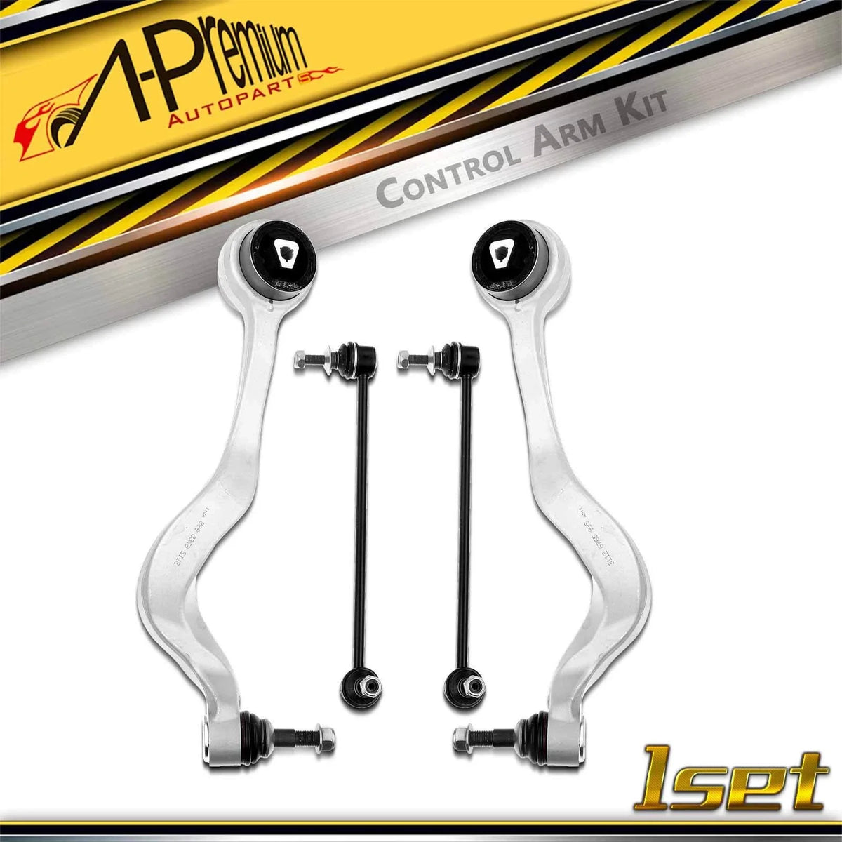 Set of 4 Front Lower Control Arm Sway Bar Links for BMW 528i 535i M5 (2008–2016)