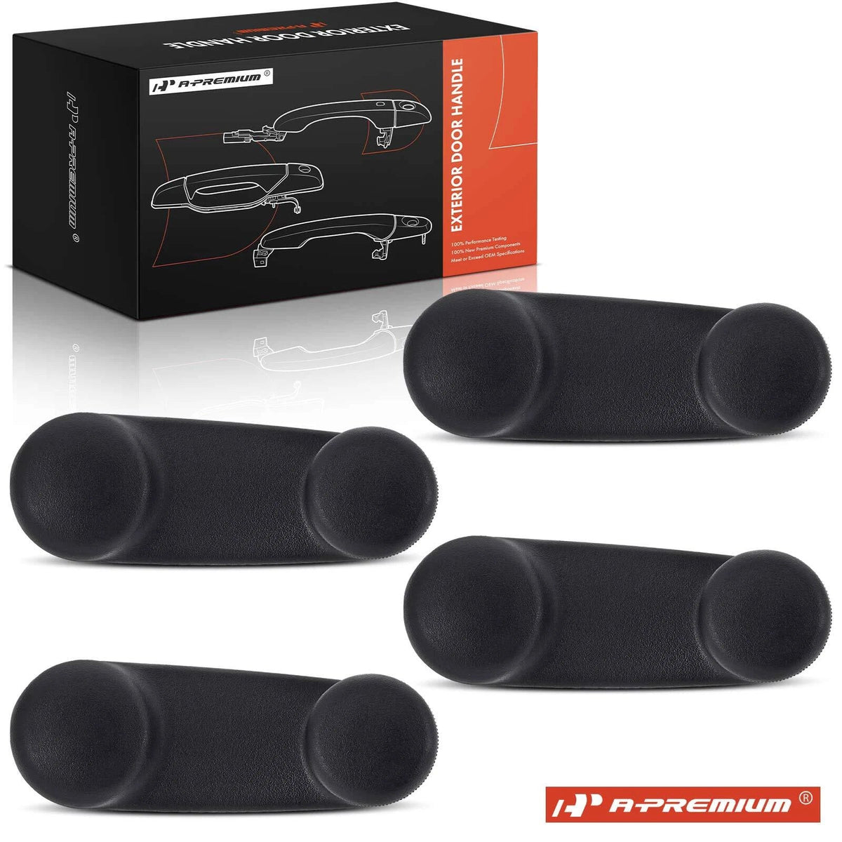 Set of 4 Interior Door Handles for Jeep Cherokee