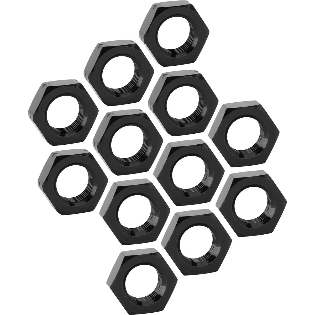 12 Pack Black Aluminum Jam Nuts for (3159498)