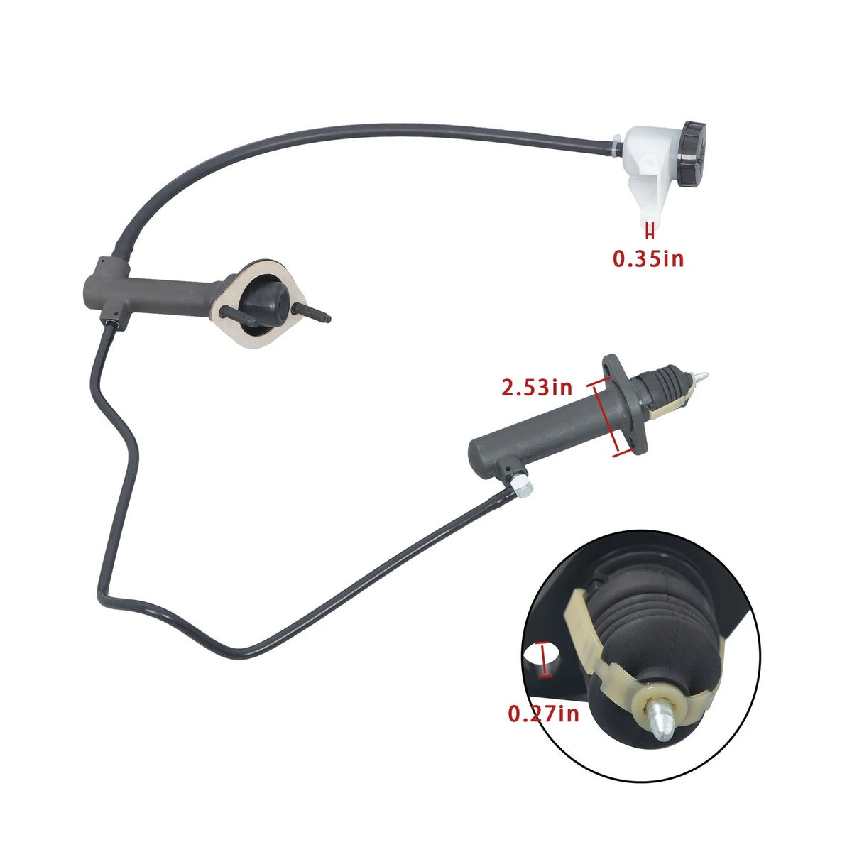 Clutch Master & Slave Cylinder Assembly for GMC Sonoma Chevrolet S10 (BCK7931K)