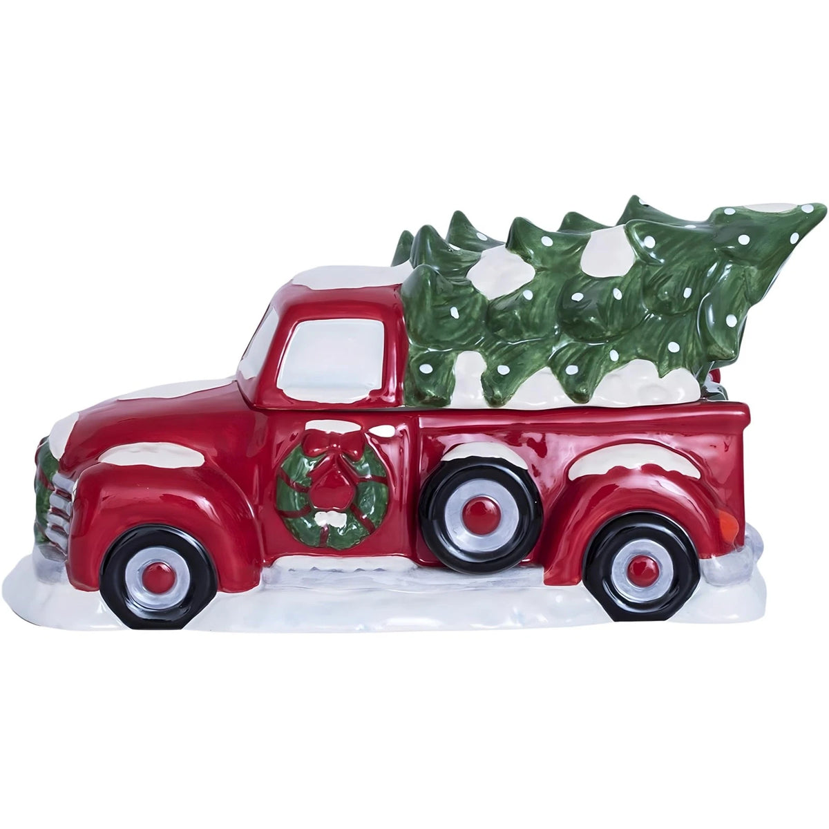 Christmas Truck Cookie Jar for Blue Sky Ceramics (Multi)