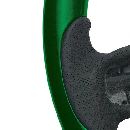 YourGrip Wood Steering Wheel Emerald Green for Peterbilt 579 (2012–2021)