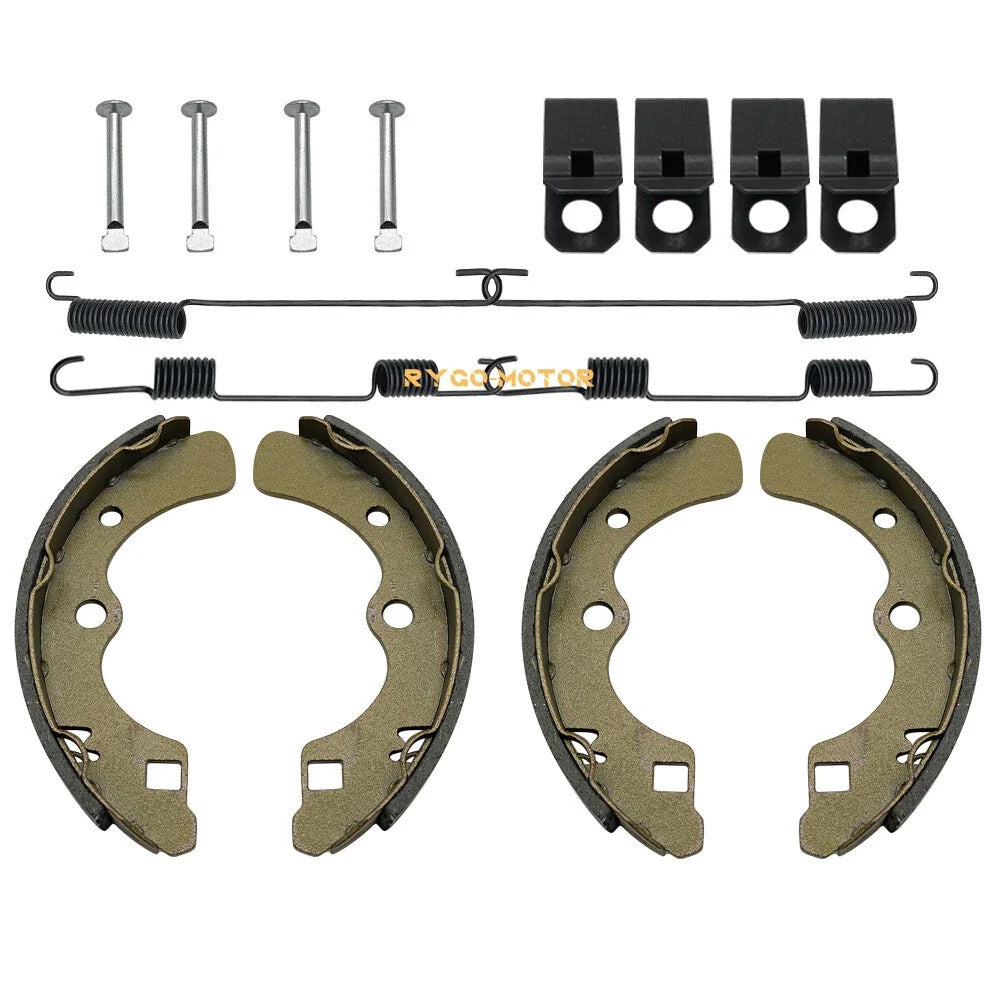 Front Brake Shoes Springs Pins Kit for Kawasaki KAF540 Mule (2010–2030)