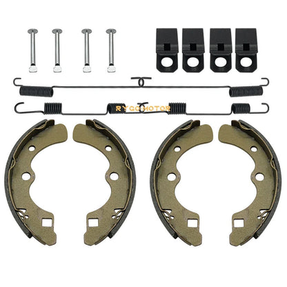 Front Brake Shoes Springs Pins Kit for Kawasaki KAF540 Mule (2010–2030)