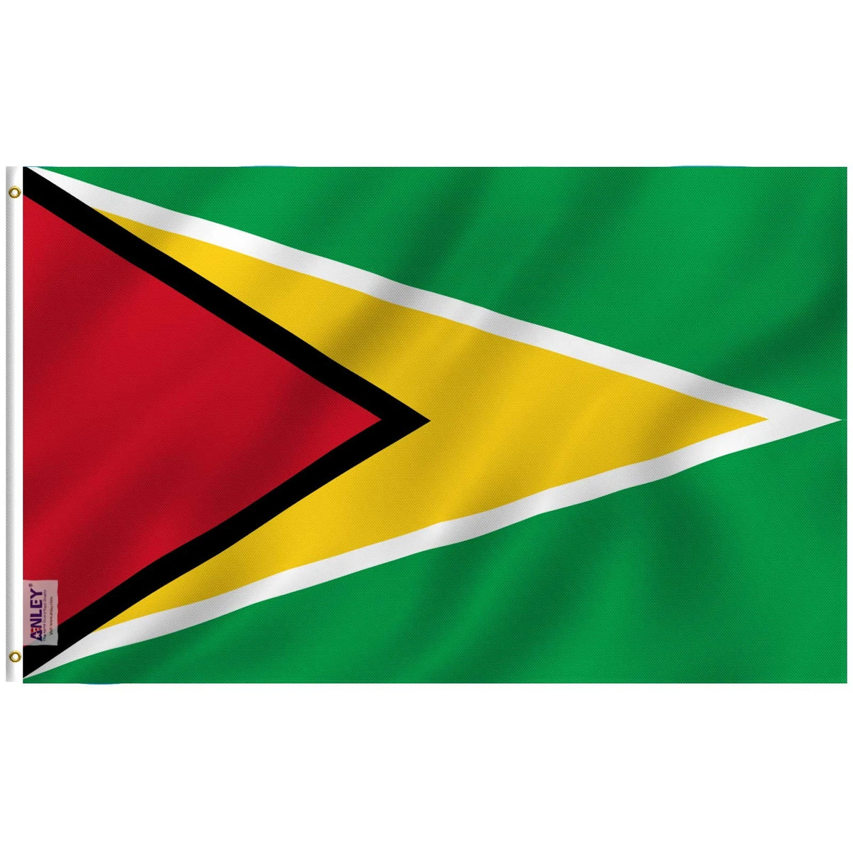 Guyana Flag 3x5 Outdoor Polyester with Brass Grommets, Double Stitched