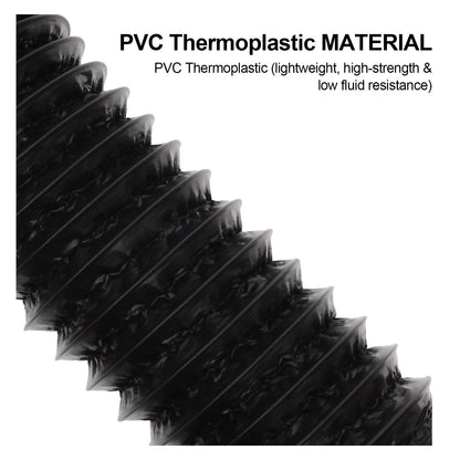 3 Inch Flexible Ducting Hose for Automotive Use (16.5 Feet) Black