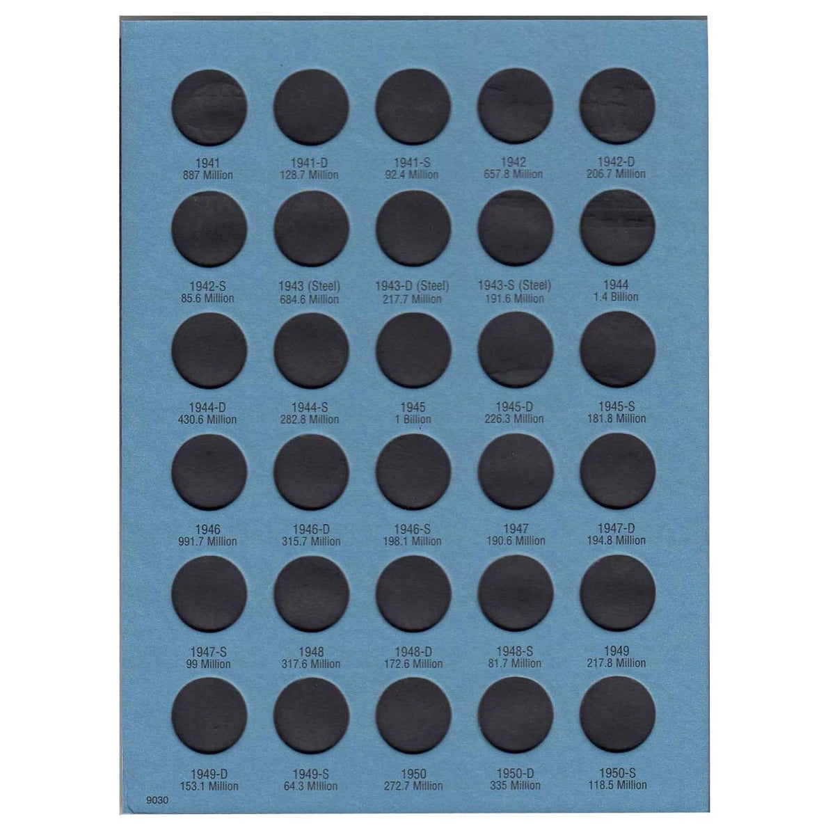 Whitman US Lincoln Cent Coin Holder for (7.125 x 7.625 inches)