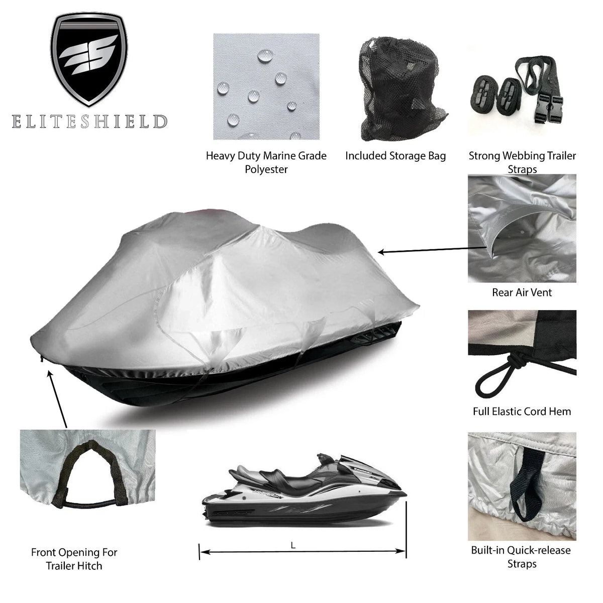 Waterproof Storage Cover for Sea Doo RXP (2004–2006)