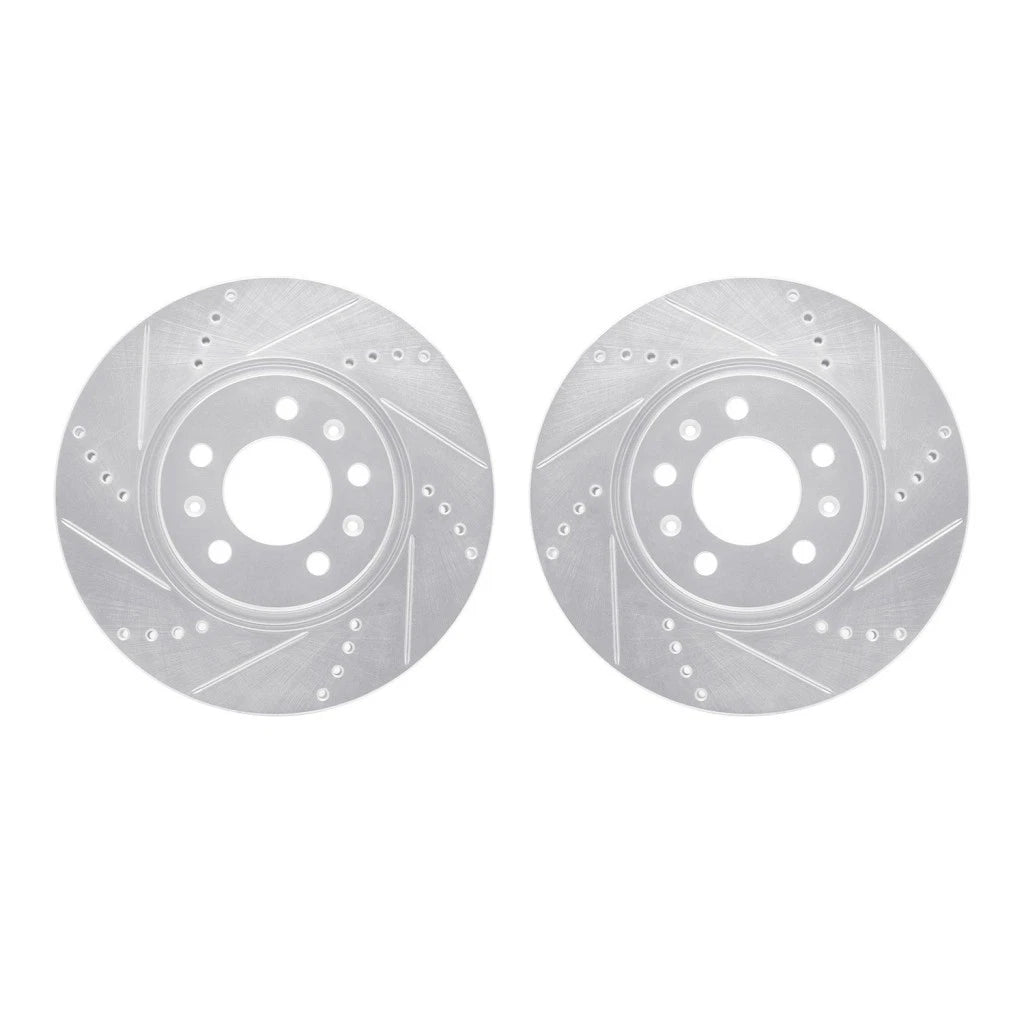 Brake Rotor Set for Pontiac Solstice (2006–2009) ALX-PAU-DF-7002-53002-CLA1 Drilled Slotted