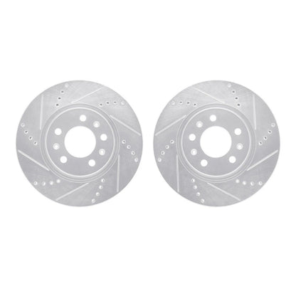 Brake Rotor Set for Pontiac Solstice (2006–2009) ALX-PAU-DF-7002-53002-CLA1 Drilled Slotted