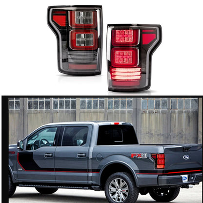 Clear LED Tail Lights for Ford F-150 (2015–2020) F150-0308, FL3Z-13405-A