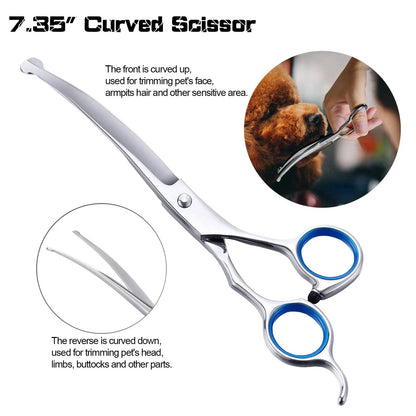 Dog Grooming Scissors for Dogs with Safety Round Tips (5.5 in)