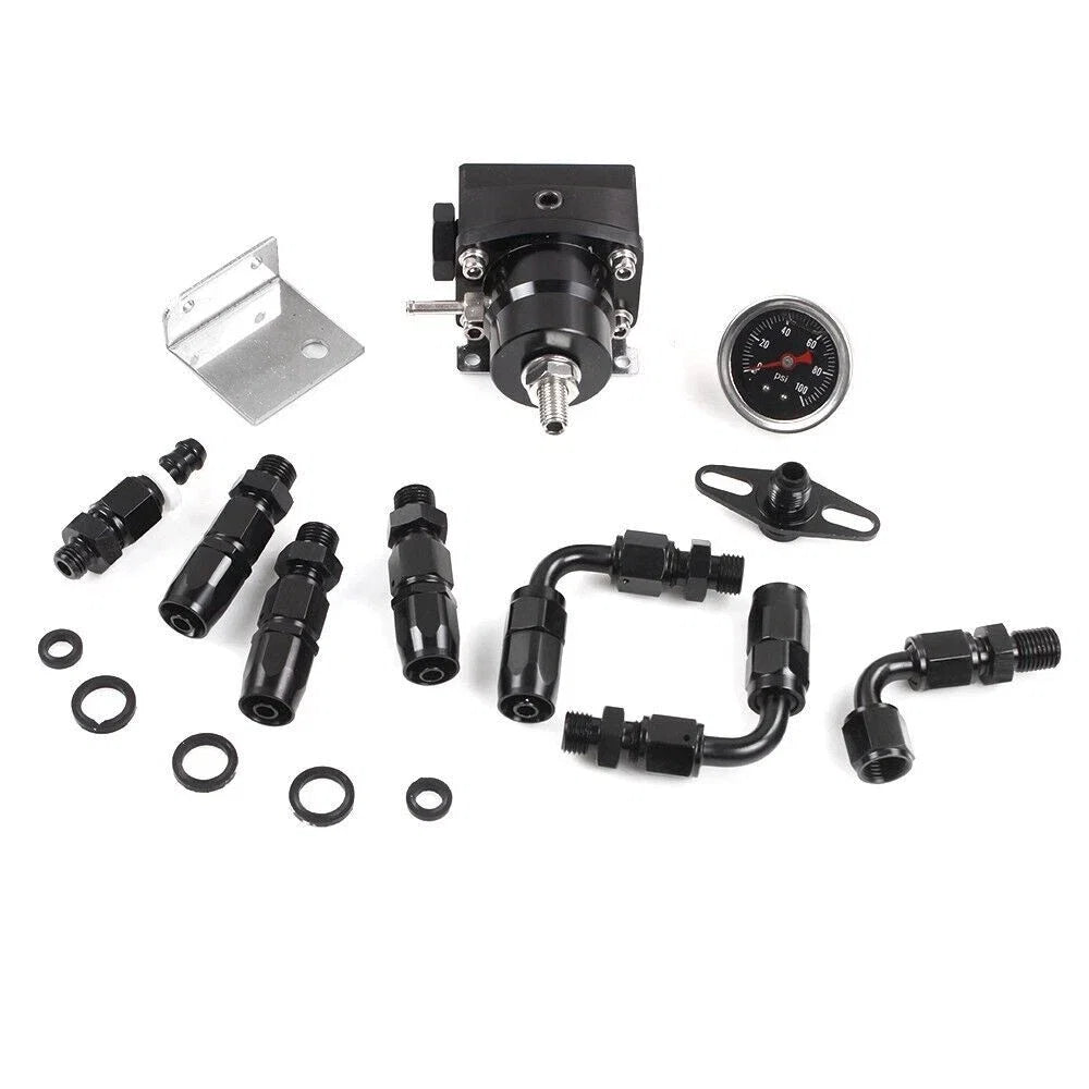 Fuel Rail Manifold with FPR Gauge Line Hose for Honda SOHC D Series