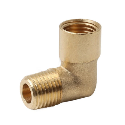 Brass Hose Fitting Elbow 1/4NPT Male to 1/4NPT Female Connector
