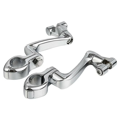 1 1/4" Adjustable Engine Guard Highway Foot Pegs for Harley