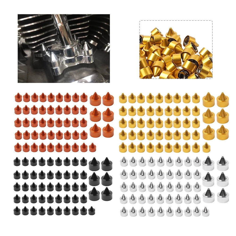 52X Engine Topper Screw Bolt Cap Cover for Harley Twin Cam Dyna (2000–2017)