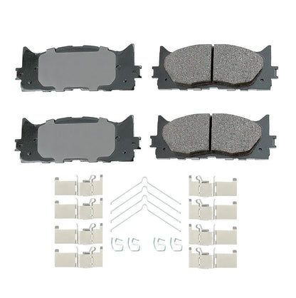 Front Brake Kit with 296mm Drilled Rotors & Akebono Pads for ES300h ES350 Avalon (2013–2023)