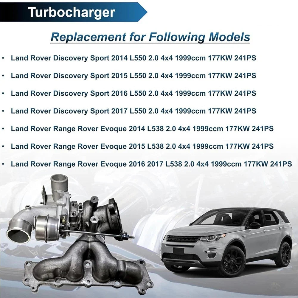 Turbo Charger for Land Rover Discovery, Range Rover Evoque (2012–2019) LR066515