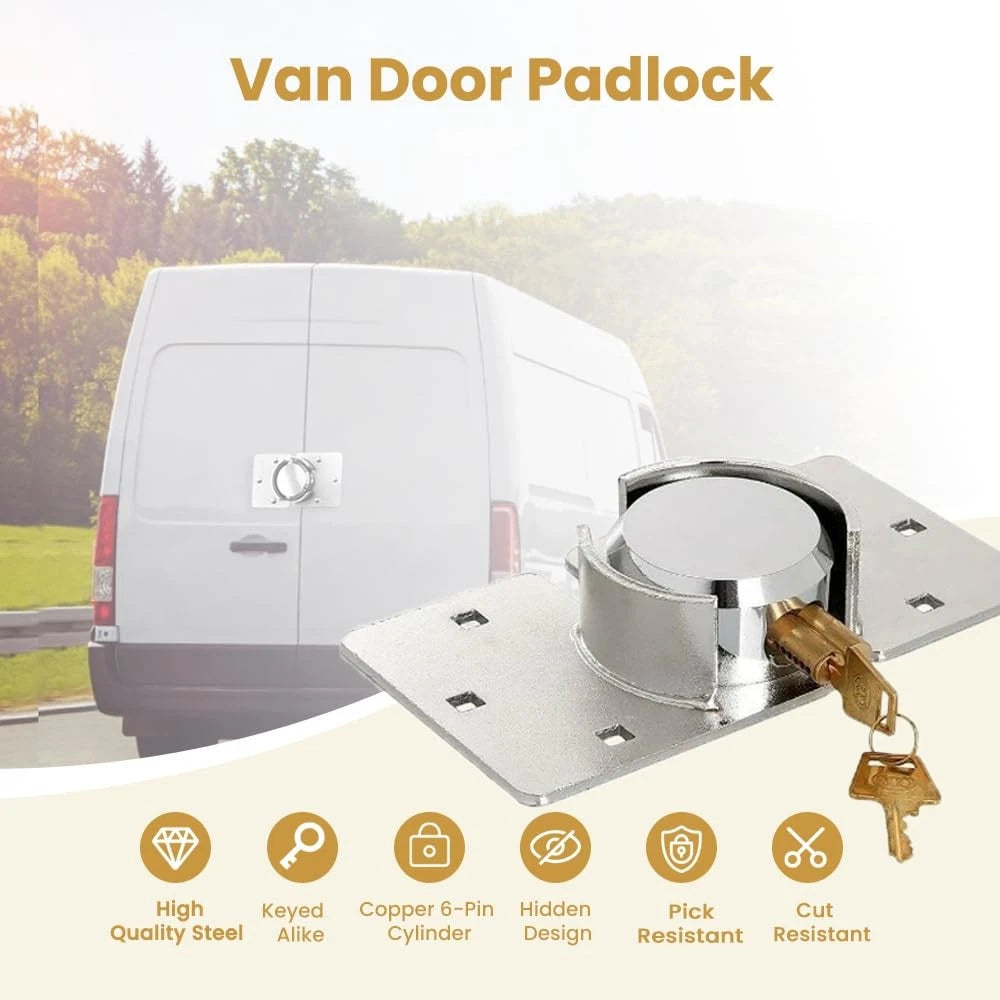 73MM Van Door Padlock Keyed Alike Locks for Garage Shed (2010–2023)