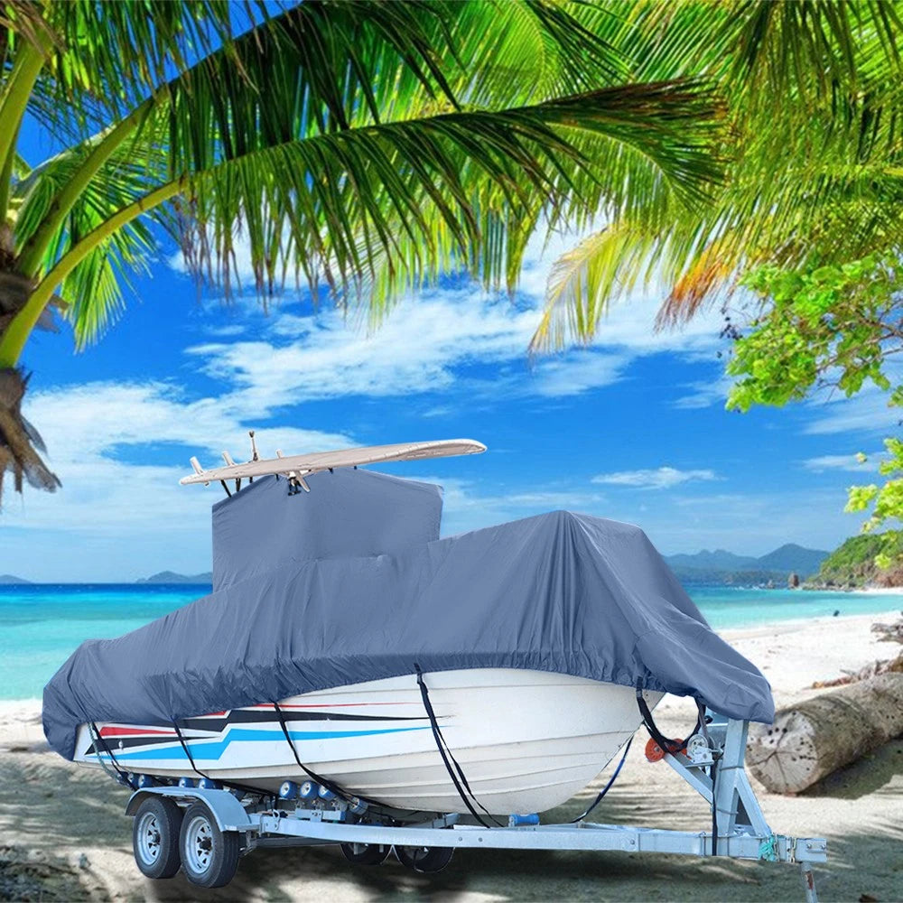 Boat Cover for Center Console T-Top 20-22ft (420D)