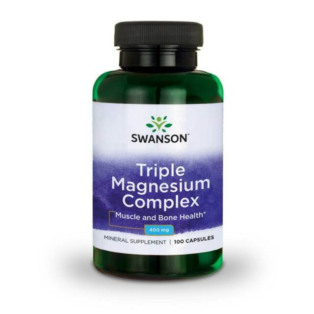 Triple Magnesium Complex Capsules for Swanson Health Products (100 Count)