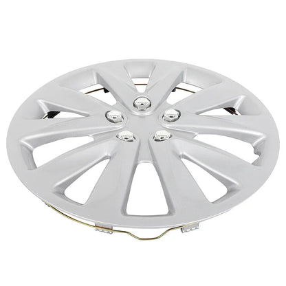 Set of 4 15" Wheel Hub Caps Full Rim Covers Silver Universal