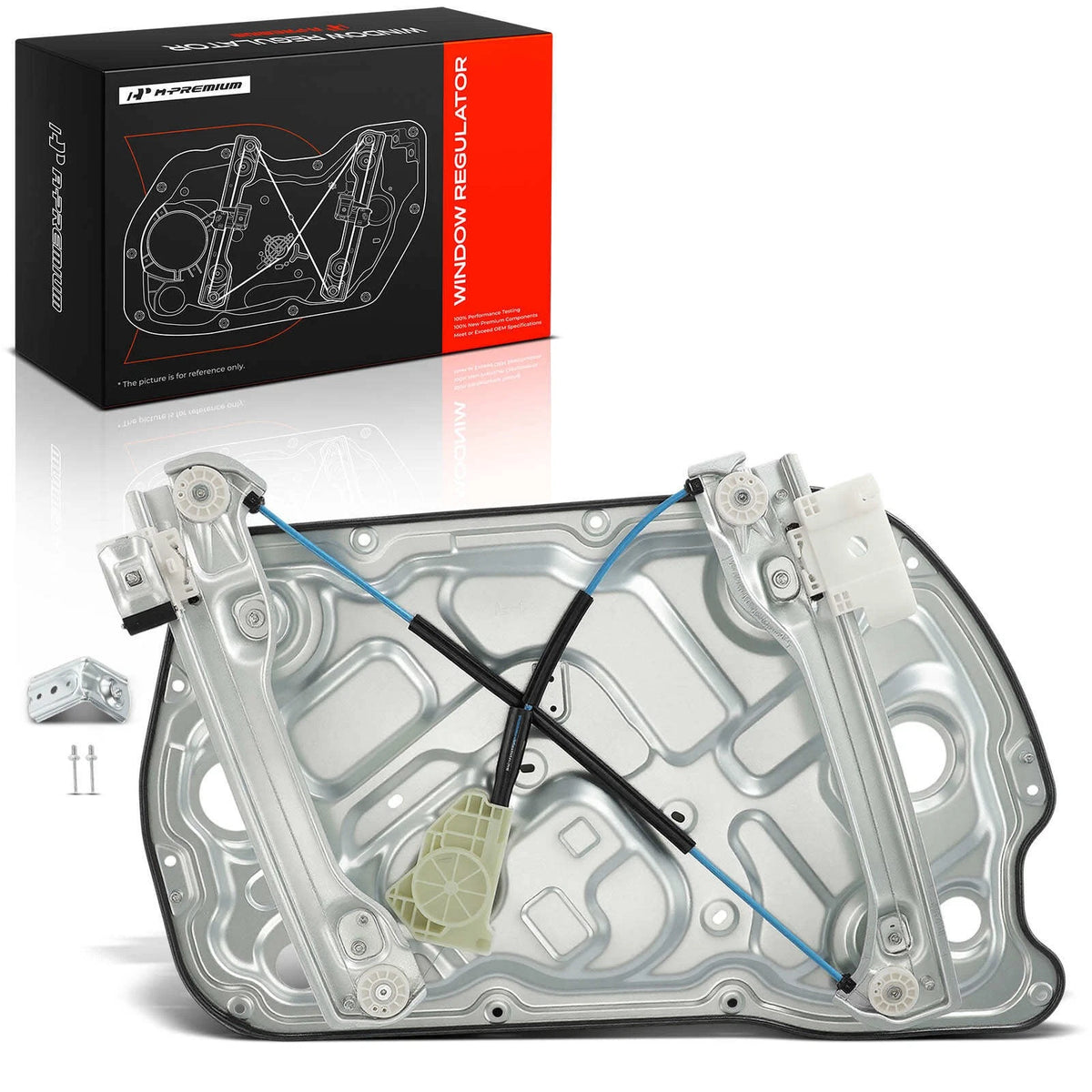 Front Right Power Window Regulator w/ Panel for Hyundai Genesis Coupe (2010–2016) 824812M000, 749-353