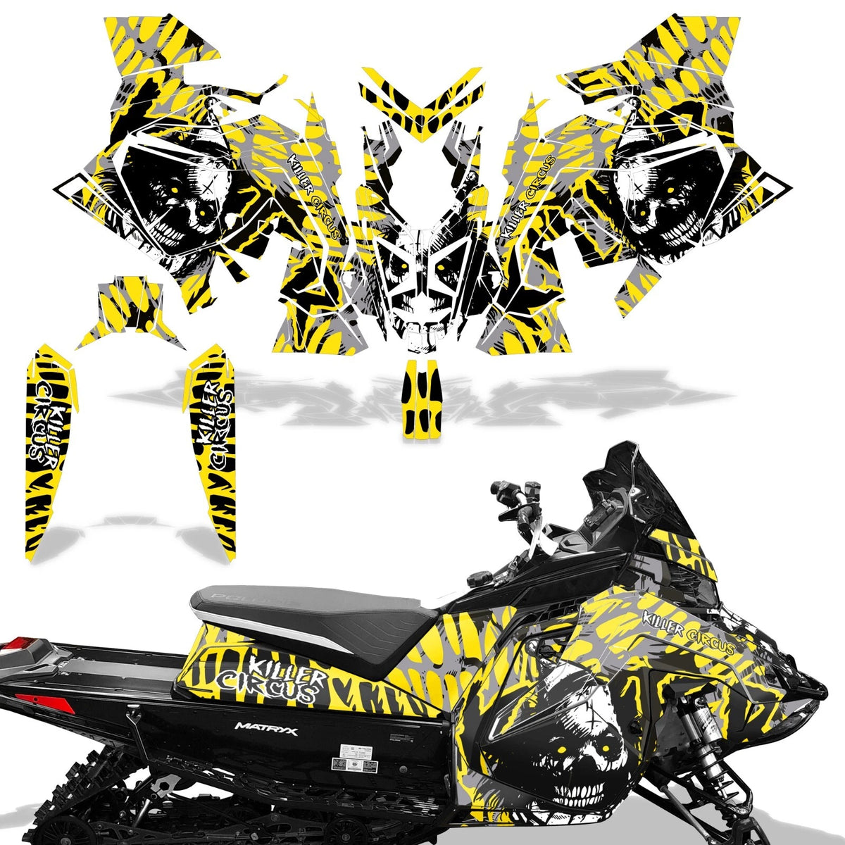 SLED Graphics Decals Stickers for Polaris Matryx Indy Assault (2020)