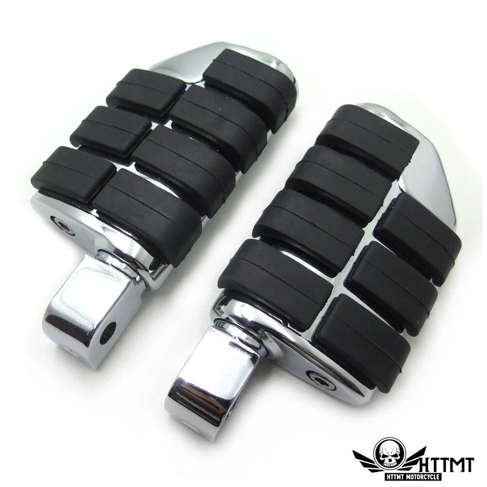 Chrome Dually Footpegs for Yamaha Road Star Warrior (2002–2009)