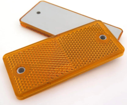 Reflective Rectangle 90mm x 40mm for Caravan Motorhome Campervan (WB378)