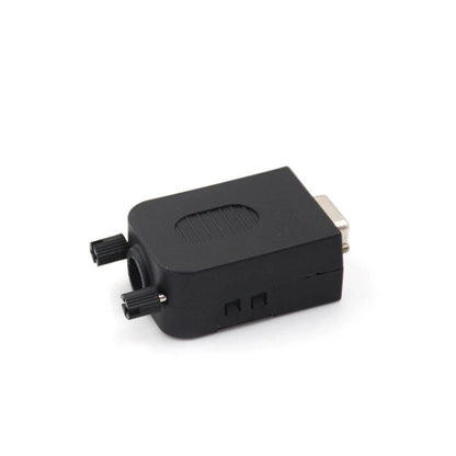 10Pcs D-SUB DB9 Female 9Pin Black Cover Connector