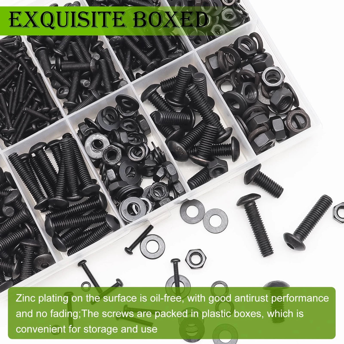 888PCS Metric Screw Assortment Kit for Various Applications (M2 M3 M4 M5)