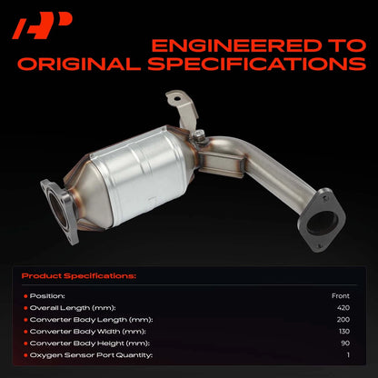 Front Catalytic Converter for Chevrolet Malibu (2008–2012) 644013, 20847947, 25822721, 16577