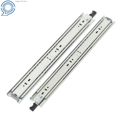 Set of 2 Heavy Duty 18" Full Extension Drawer Slides 150lb Capacity