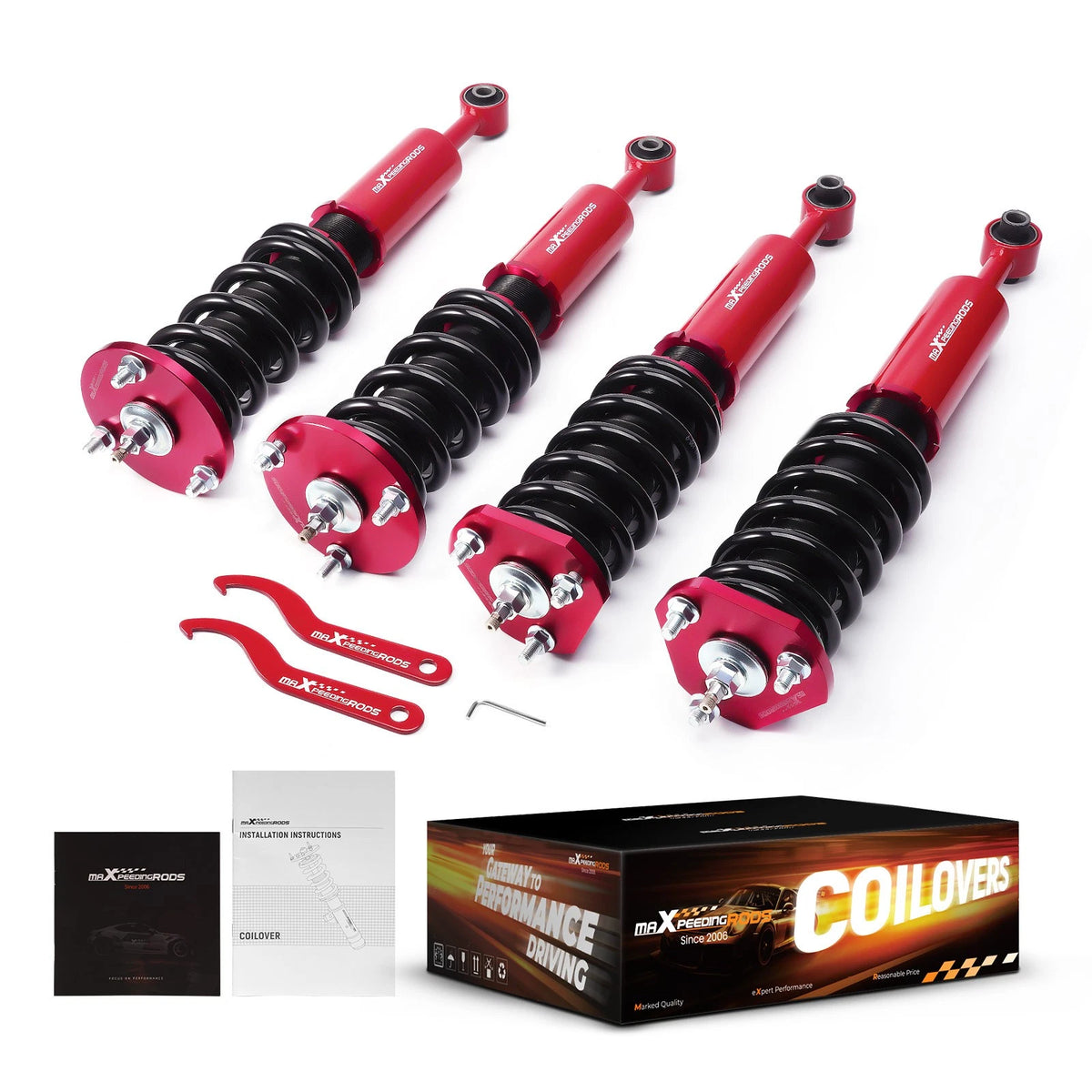 Adjustable Coilovers Struts Shocks Kit for Lexus IS250 IS350 RWD (2006–2013)