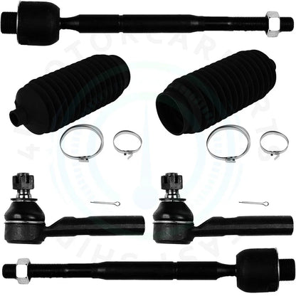 Set of 6 Tie Rod Ends for Toyota 4Runner Lexus GX470 (2003–2009)